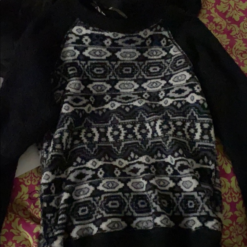 Fuzzy cropped sweatshirt from Pac-Sun